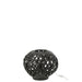 Tafellamp Zwart Bamboe 30 cm-Tafellampen-J-Line