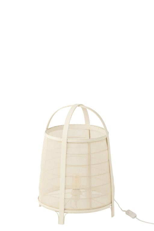 Tafellamp Zwart Bamboe L 36 cm-Tafellampen-J-Line