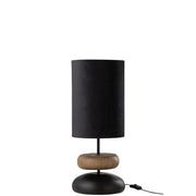 Tafellamp Zwart Ijzer 25 cm 25x25x61 cm-Tafellampen-J-Line