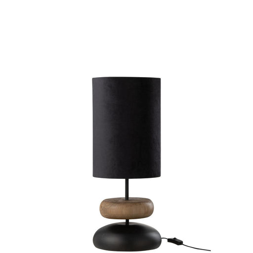 Tafellamp Zwart Ijzer 25 cm 25x25x61 cm-Tafellampen-J-Line