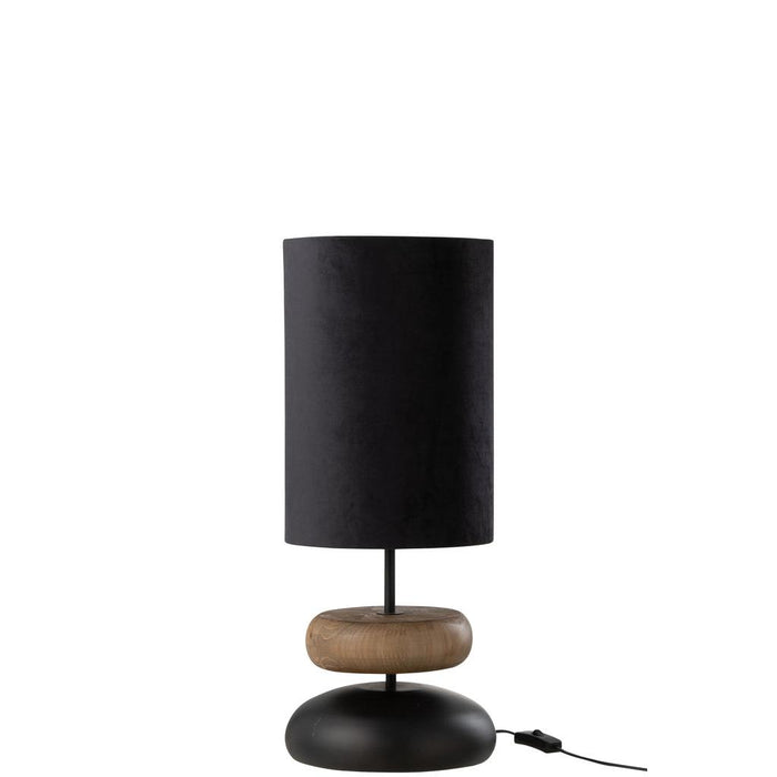 Tafellamp Zwart ijzer 25 cm 25x25x61 cm-Tafellampen-J-Line