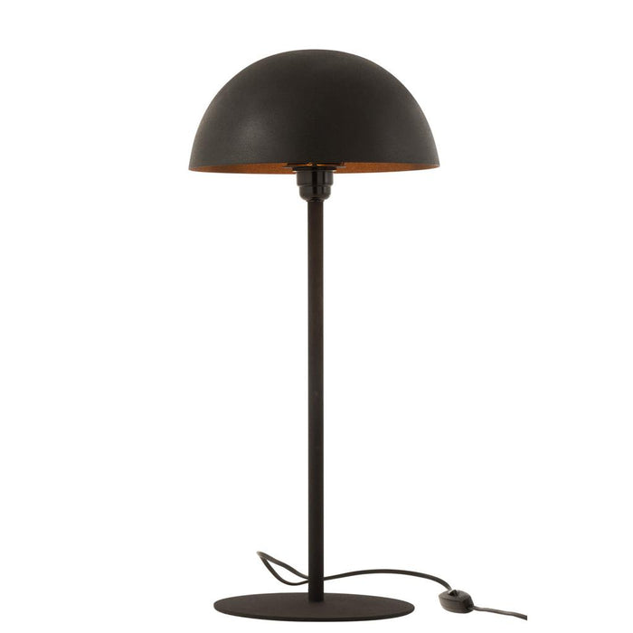 Tafellamp Zwart Ijzer 27 cm-Tafellampen-J-Line