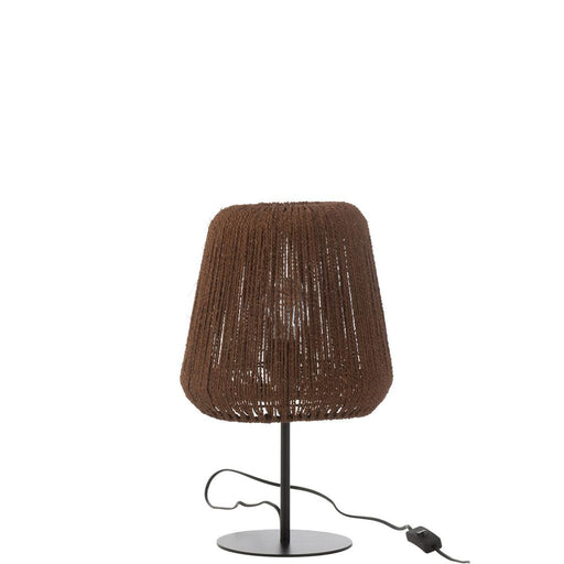 Tafellamp Zwart Ijzer 28 cm-Tafellampen-J-Line