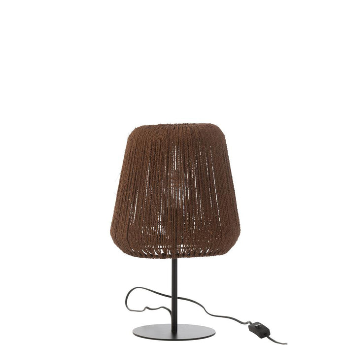Tafellamp Zwart Ijzer 28 cm-Tafellampen-J-Line