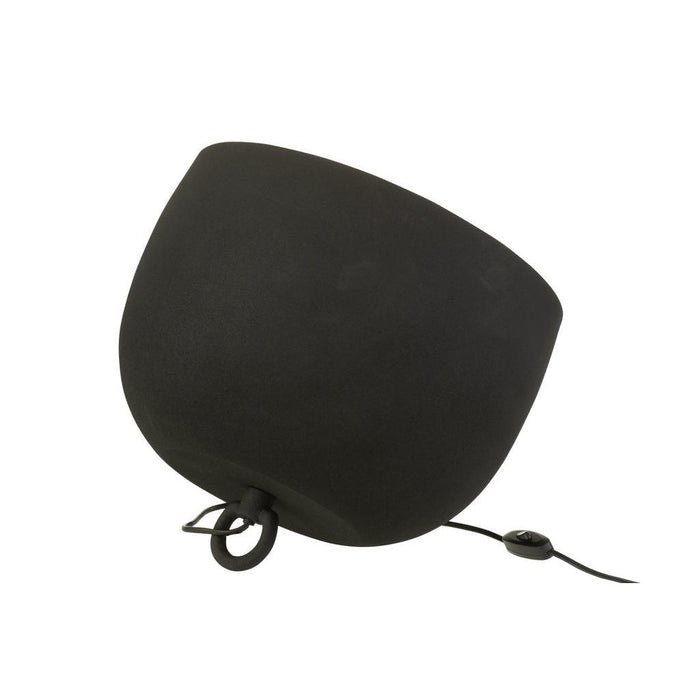 Tafellamp Zwart Ijzer Rond 33 cm 33x33x43 cm-Tafellampen-J-Line