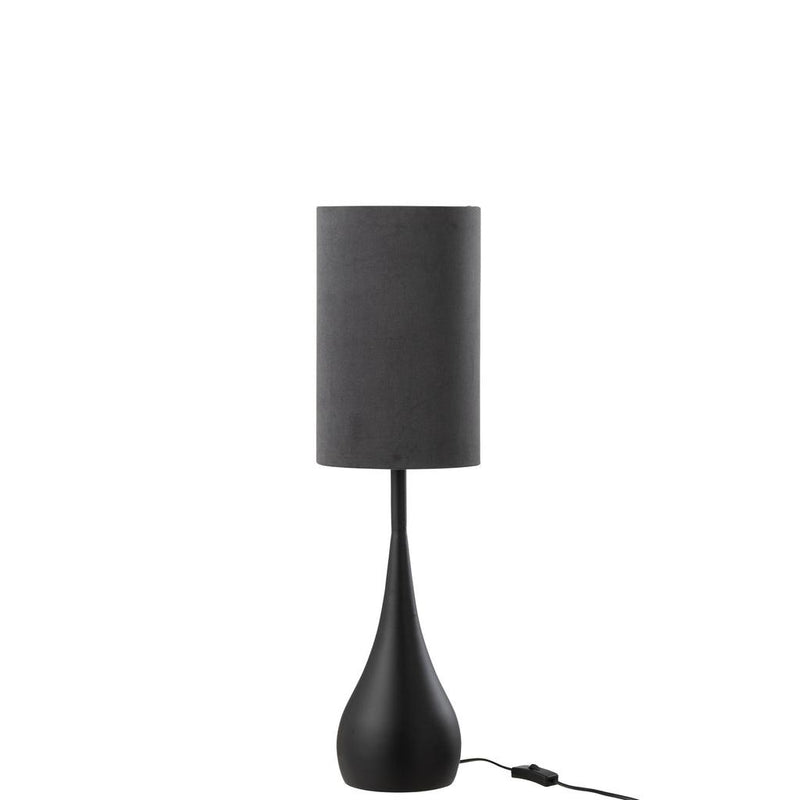 Tafellamp Zwart Ijzer S 20 cm Zwart 20.5x20.5x77 cm-Tafellampen-J-Line