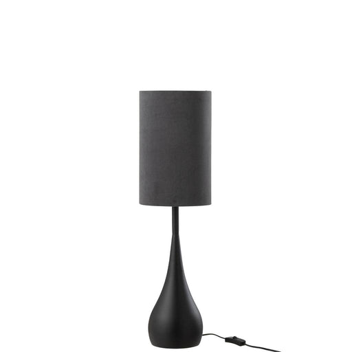 Tafellamp Zwart Ijzer S 20 cm Zwart 20.5x20.5x77 cm-Tafellampen-J-Line