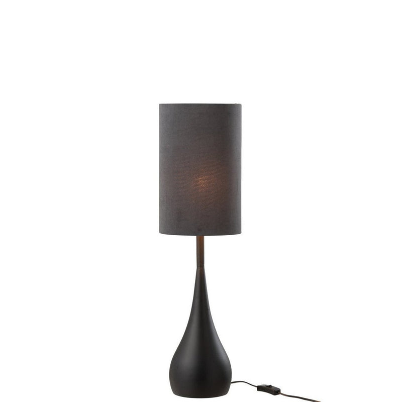 Tafellamp Zwart Ijzer S 20 cm Zwart 20.5x20.5x77 cm-Tafellampen-J-Line