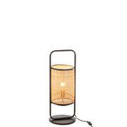 Tafellamp Zwart Ijzer S 23 cm 23x23x61 cm-Tafellampen-J-Line