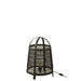 Tafellamp Zwart Katoen L 36 cm 36.5x36.5x52.5 cm-Tafellampen-J-Line