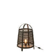 Tafellamp Zwart Katoen L 36 cm-Tafellampen-J-Line
