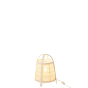 Tafellamp Zwart Katoen S 26 cm 26x26x35 cm-Tafellampen-J-Line