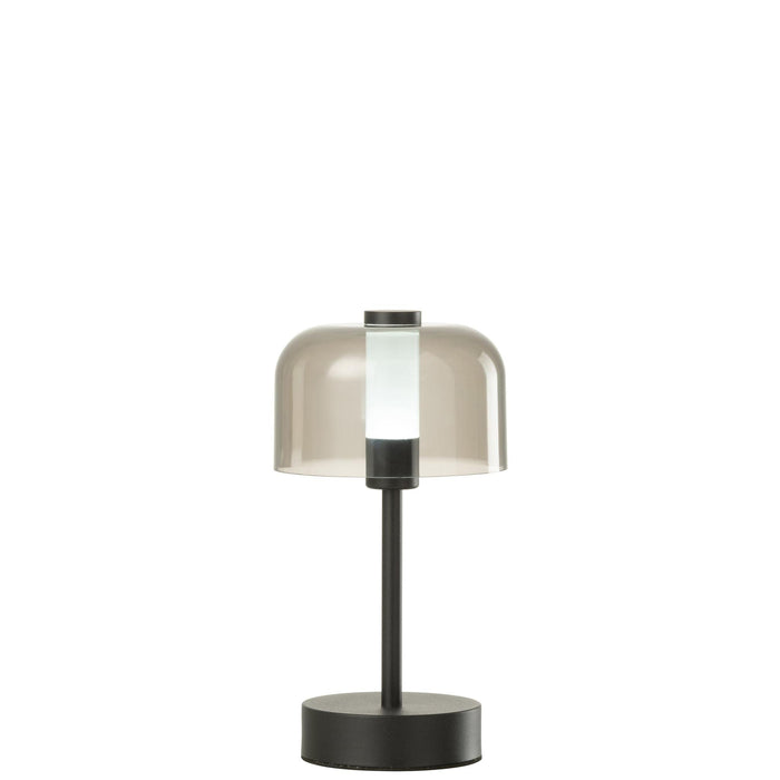 Tafellamp Zwart Kunststof 13 cm 13x13x24 cm-Tafellampen-J-Line
