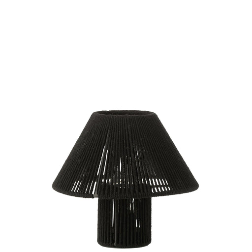 Tafellamp Zwart Kunststof 21 cm 21.2x21.2x18.7 cm-Tafellampen-J-Line