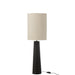 Tafellamp Zwart Linnen 25 cm-Tafellampen-J-Line