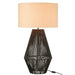 Tafellamp Zwart Linnen 45 cm-Tafellampen-J-Line