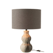 Tafellamp Zwart Marmer 20 cm 42x42x67 cm-Tafellampen-J-Line