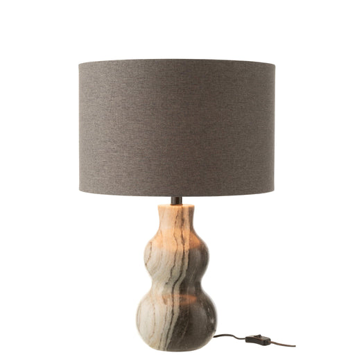 Tafellamp Zwart Marmer 20 cm 42x42x67 cm-Tafellampen-J-Line