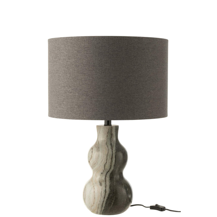 Tafellamp Zwart Marmer 20 cm 42x42x67 cm-Tafellampen-J-Line