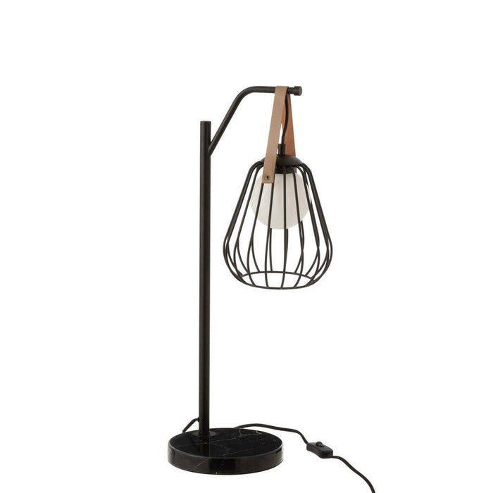 Tafellamp Zwart Staal 20 cm-Tafellampen-J-Line