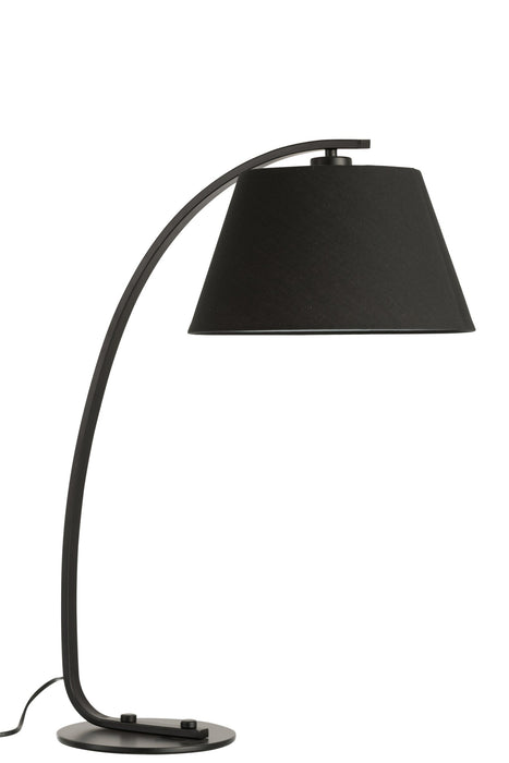 Tischlampe Schwarz Eisen 53 cm