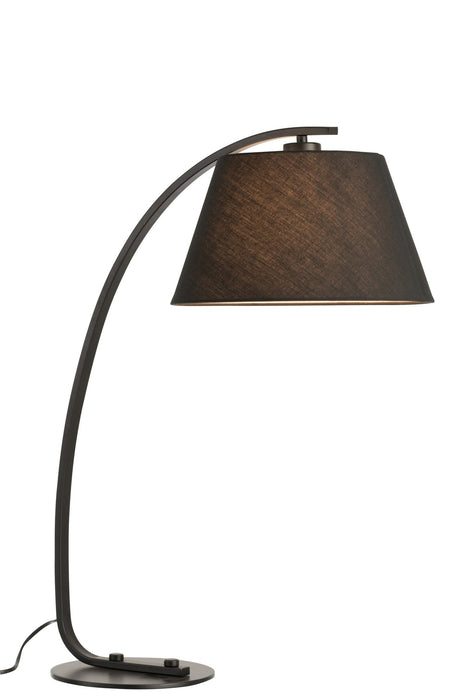 Tischlampe Schwarz Eisen 53 cm
