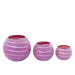 Tafellampen Korrin Bruin Embossed Rib Glas Tafellamp Ball S-Tafellampen-PTMD