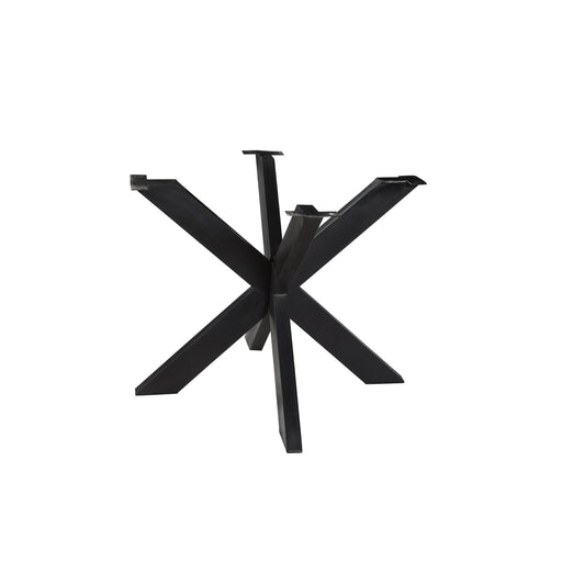 Tafelpoot Spider Zwart 125 cm-Eettafels-Livingfurn