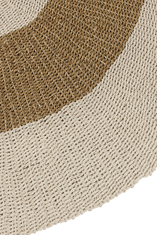 Tapijt Rond zeegras wit/naturel large-Ronde vloerkleden-J-Line