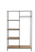 Textlel Rack Metal/Wood Black-Vakkenkasten-J-Line