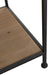 Textlel Rack Metal/Wood Black-Vakkenkasten-J-Line