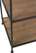 Textlel Rack Metal/Wood Black-Vakkenkasten-J-Line