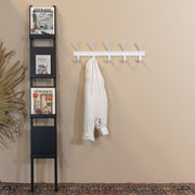 Tijdschriftenhouder PAPER Staal Zwart 25x6.5x178.5cm-Wanddecoratie-Spinder