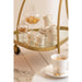 Trolley Goud Glas 51x62 cm-Opbergkasten-J-Line