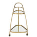Trolley Goud Glas 51x62 cm-Spiegels-J-Line