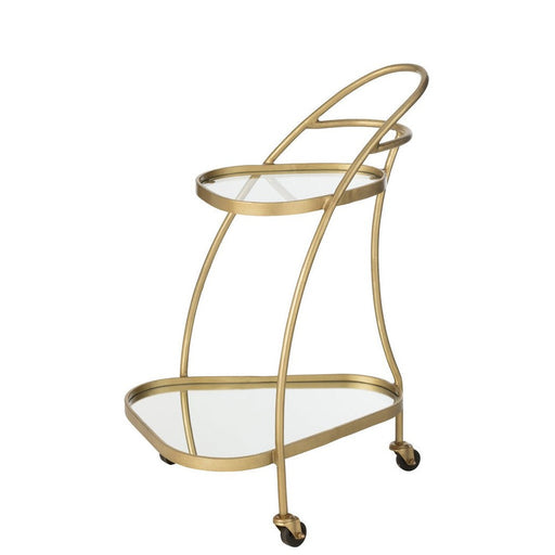 Trolley Goud Glas 51x62 cm-Spiegels-J-Line