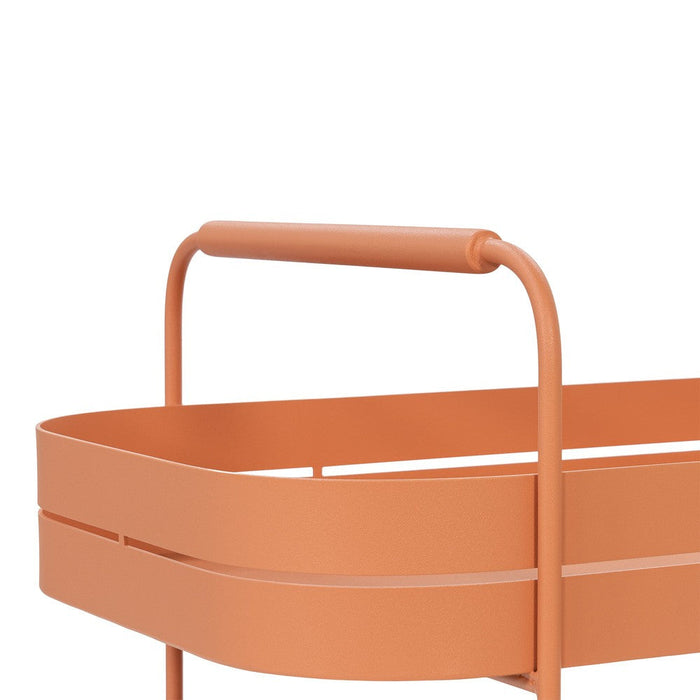 Trolly GIN & TROLLEY Staal Clay Terra 42x74x69.3cm Spinder Design-Opbergkasten-Spinder