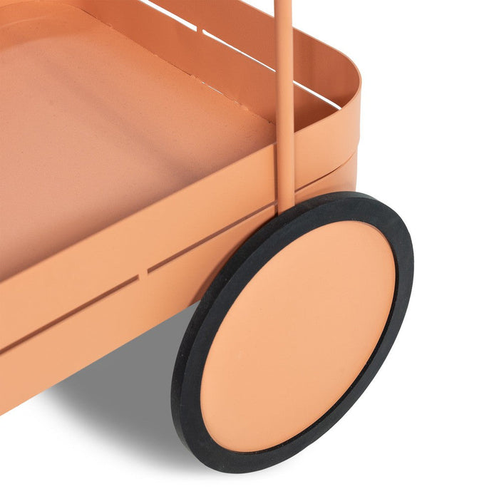 Trolly GIN & TROLLEY Staal Clay Terra 42x74x69.3cm Spinder Design-Opbergkasten-Spinder