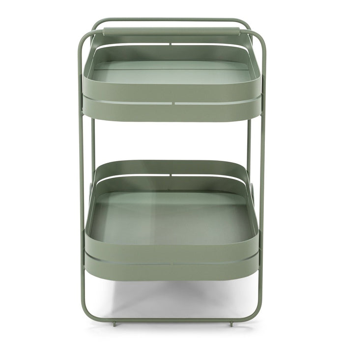 Trolly GIN & TROLLEY Staal Dusty Green 42x74x69.3cm Spinder Design-Trolleys-Spinder