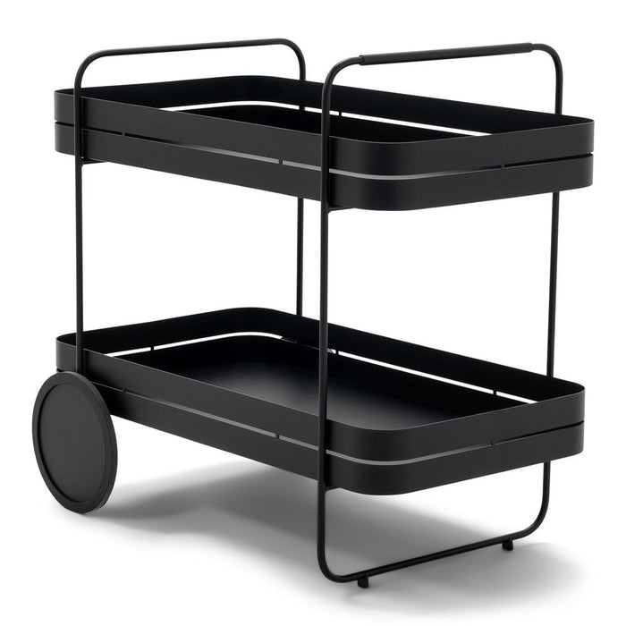 Trolly GIN & TROLLEY Staal Zwart 42x74x69.3cm Spinder Design-Opbergkasten-Spinder