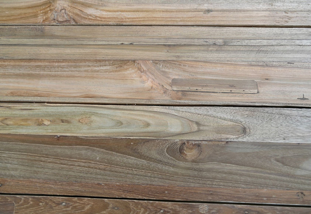 Tuin tafelblad ovaal - 240x110x7 - Naturel - Oud teakhout-Ovale tafelbladen-HSM Collection