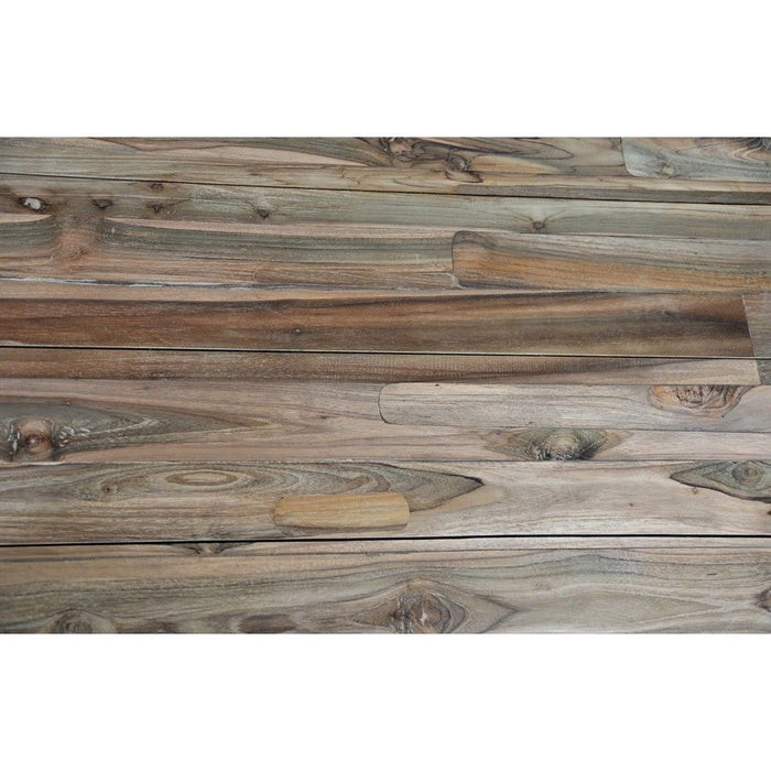 Tuin tafelblad ovaal danish - 180x100x7 - Naturel - Oud Teakhout-Ovale tafelbladen-HSM Collection