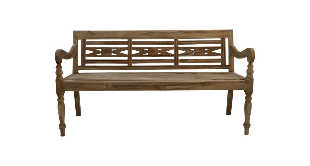 Tuinbank 3 Zits-160x65x88/45-Naturel-Teak-Buitenstoel-HSM Collection