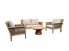 Tuinmeubel Malaga Tuinset Teakhout Naturel hout 138x97 cm-Tuinmeubels-Livingfurn