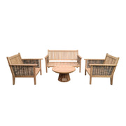 Tuinmeubel Malaga Tuinset Teakhout Naturel hout 138x97 cm-Tuinmeubels-Livingfurn