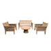 Tuinmeubel Malaga Tuinset Teakhout Naturel hout 138x97 cm-Tuinmeubels-Livingfurn