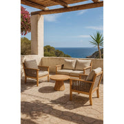 Tuinmeubel Malaga Tuinset Teakhout Naturel hout 138x97 cm-Tuinmeubels-Livingfurn