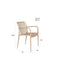 Tuinstoel Amae Polypropyleen Beige 57x53 cm
