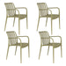 Tuinstoel Amae Polypropyleen Groen 57x53 cm-Tuinstoelen-Creating Home