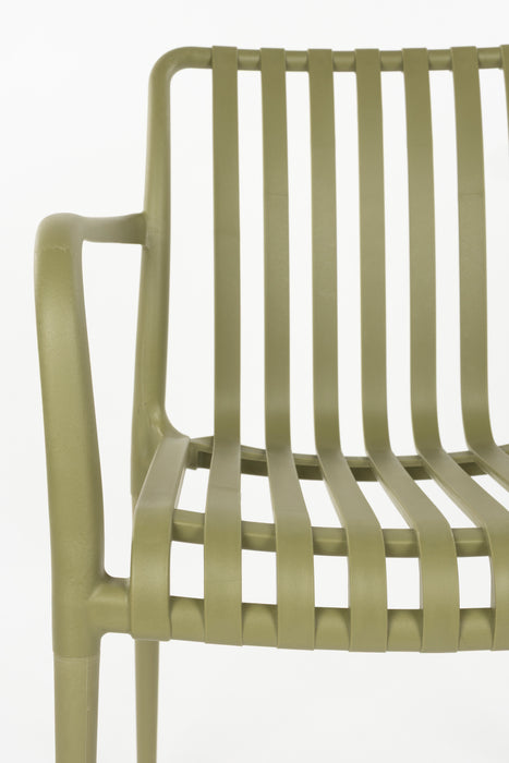 Tuinstoel Amae Polypropyleen Groen 57x53 cm-Tuinstoelen-Creating Home